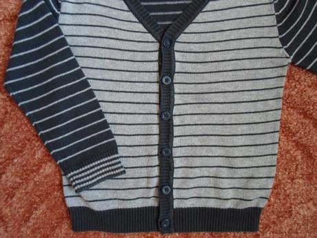 Modrý šedý svetr svetřík vesta george, george,104