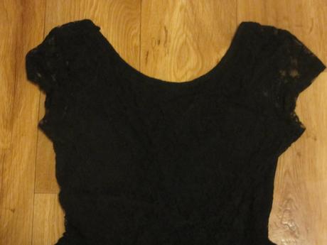 Černé krajkové šaty, h&m,xs