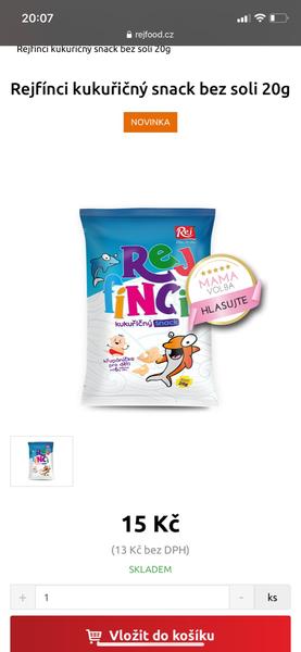 Sušenky Rejfínci. Jsou vhodné pro dítě 7 měsíců?