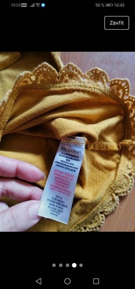 Dětské hořčicově žluté tričko, primark, primark,92