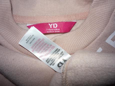 Krátká starorůžová mikina, young dimension,122