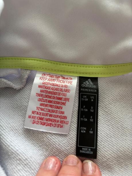 K1/ mikina světle šedá zn. adidas - v.11/12 let, adidas,152
