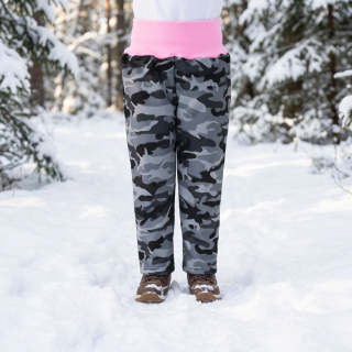 Zimní kalhoty s medvídkovou podšívkou,, 80 - 152