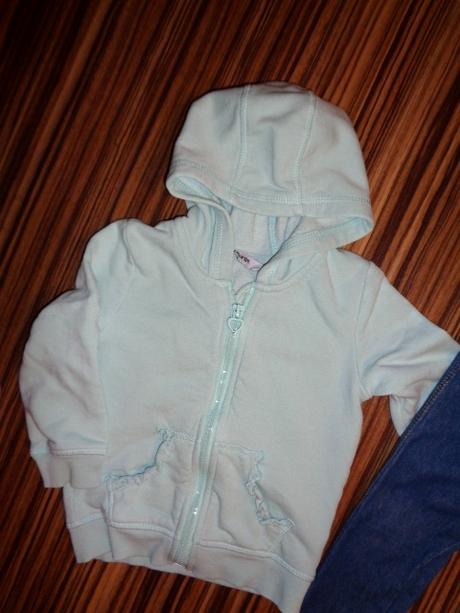 Komplet tyrkysové mikiny a legín alá rifle, george,92