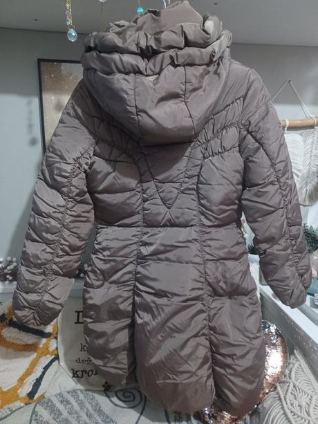 Teplá dlouhá zimní bunda kabát s/m, s