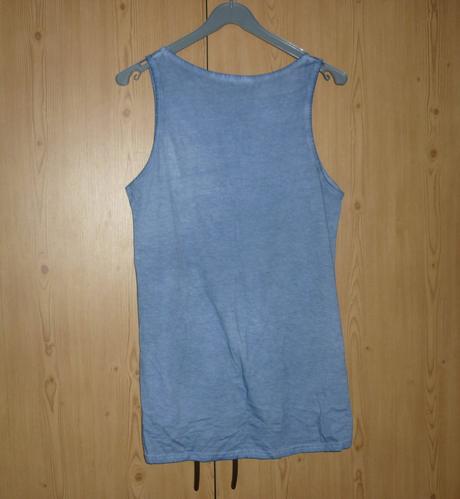 Dámské modré tílko s kamínky takko fashion, takko,s