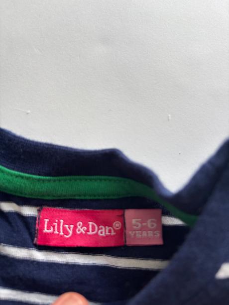 Triko modro bílé - v.5/6 let, 116