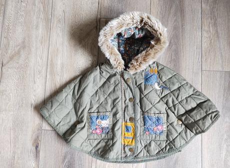 Středně teplý kabát-pončo next, next,104