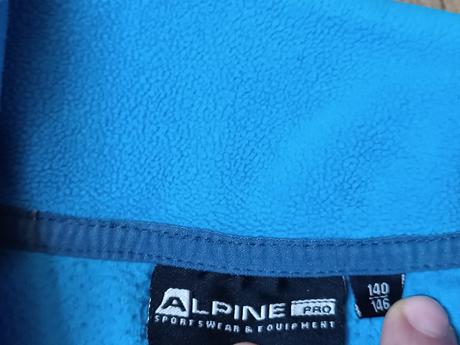 Modrá fleecová mikina alpine pro,vel.140, alpine pro,140