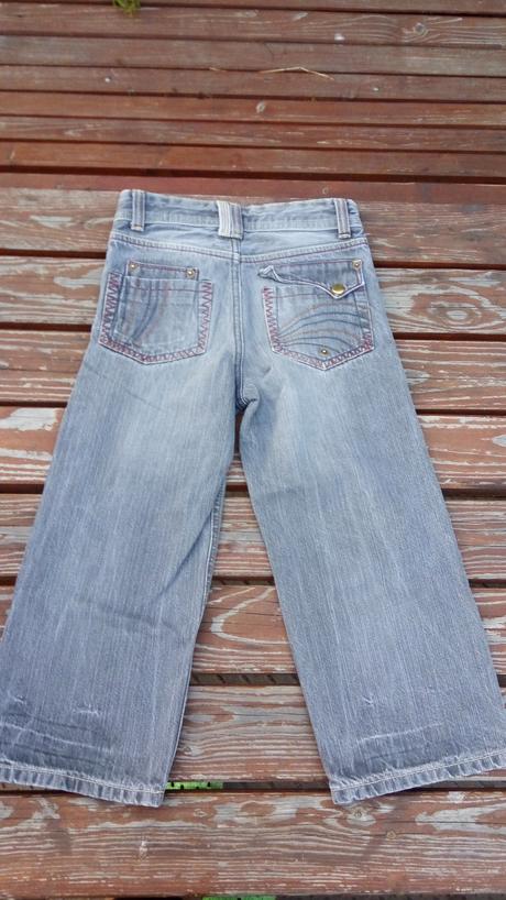 Džíny - šedé, vel. 6 let, 110