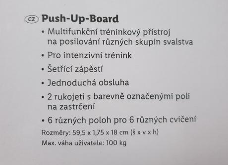 Push-up-board - posilovací přístroj,