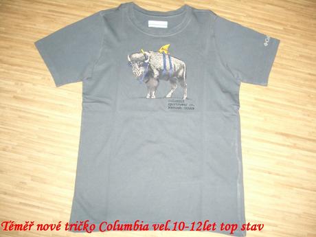Tričko columbia vel.10-12 let, columbia,146