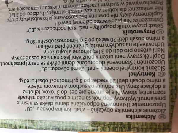 Čaj kontryhel - na etiketě píší, že nesmí těhotná!