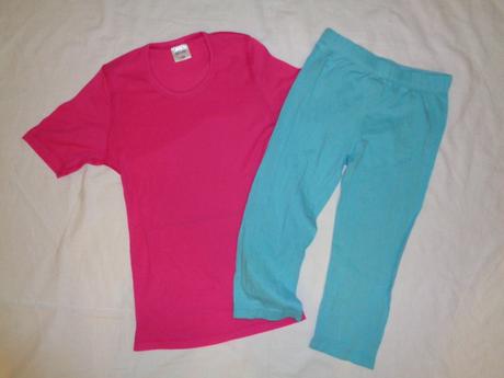 Domácí pohodička - sytě růžové tričko+3/4 legíny, alive,140