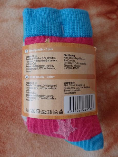 5x nové ponožky vel. 23-26, 26