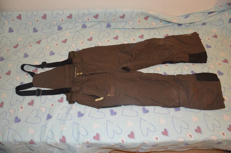 128 zimní lyžařská bunda oteplené kalhoty, 128