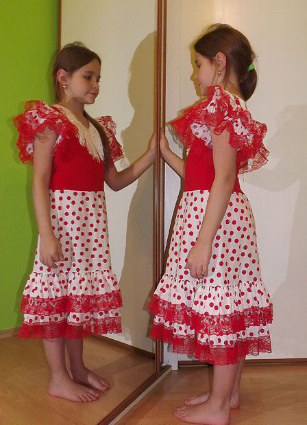 Karnevalové šaty španělská tanečnice,