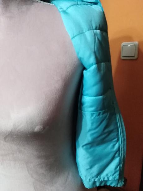 Zimní vesta dětská s kapucí, 122