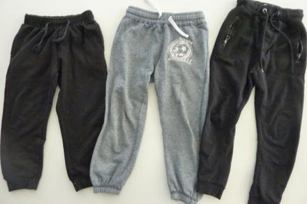 Tepláky 3x vel.104/116, 104