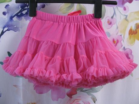 Růžová tylová tutu sukně, 98