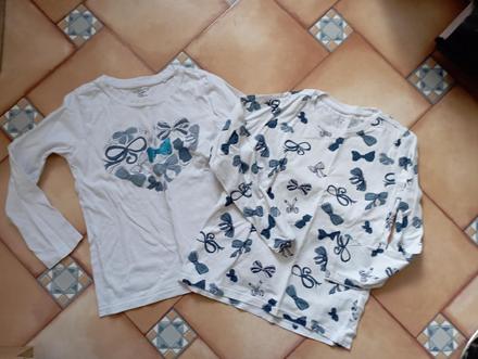 2x tričko - 128, 128