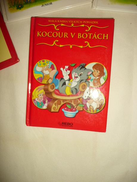 Knižka abeceda říkadla kocour v botách 4ks,