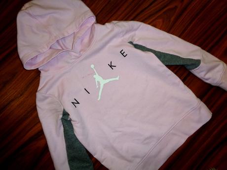 Růžová slabá mikina nike jordan, nike,104