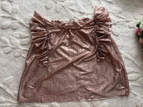 Top společenský lesklý - v.7/8 let, h&m,128