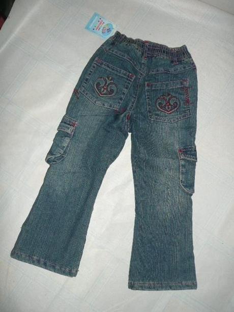 Džíny kalhoty podšité rifle zateplené 98-116, success,98 / 104 / 116