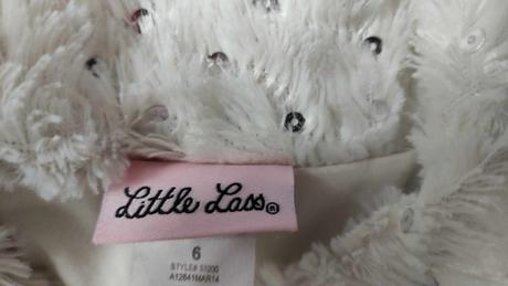 Kabátek chlupatý dívčí, 116