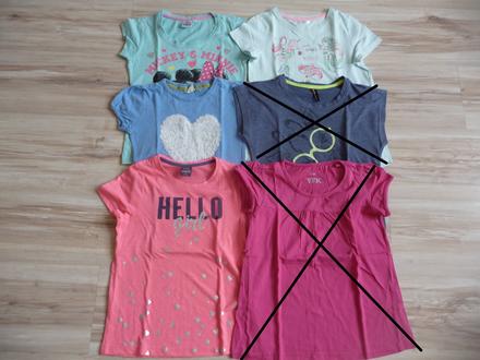 Trička s krátkým rukávem, 128