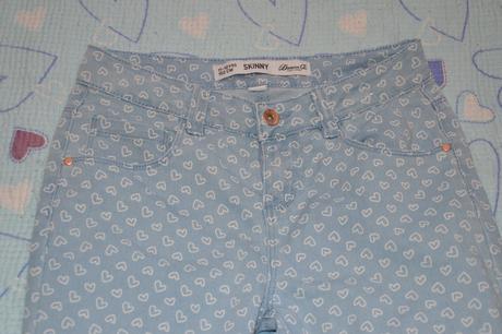 146 152 kalhoty džíny srdíčkové regulace v pase, denim co,146