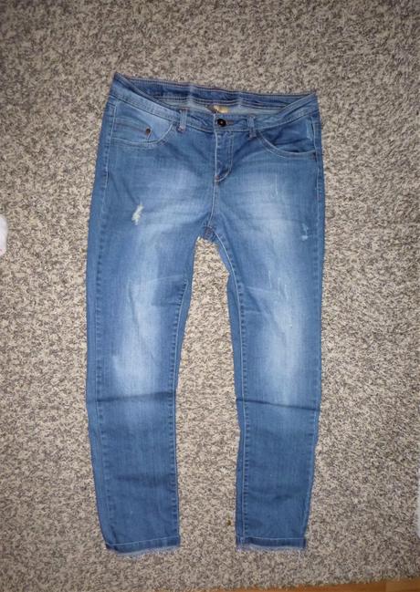 Džíny drbané vel.l, l
