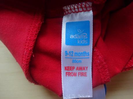 Šortky červené, vel. 80, adams,80