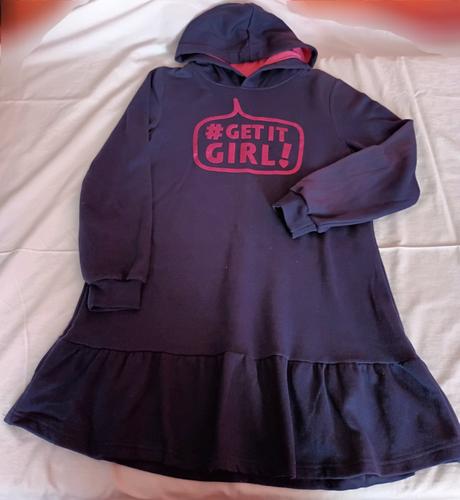 Tepláková šaty tmavě modré, kik,158