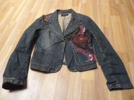 Elastické riflové sako vel.m-l pro maminy, tally weijl,m