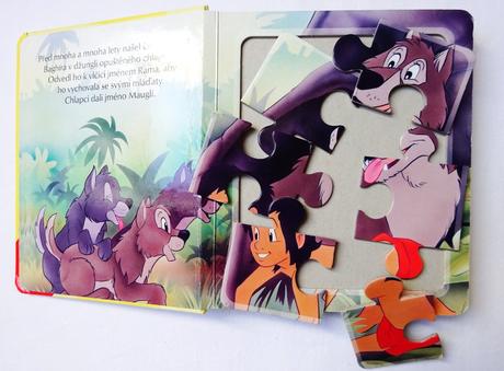 Kniha džunglí s puzzle, 