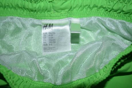Výrazné zelené plavkové kraťasy h&m, 110/116/122, h&m,116