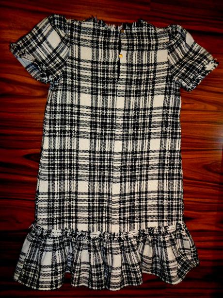 Luxusní černobílé teplé káro šaty, river island,152