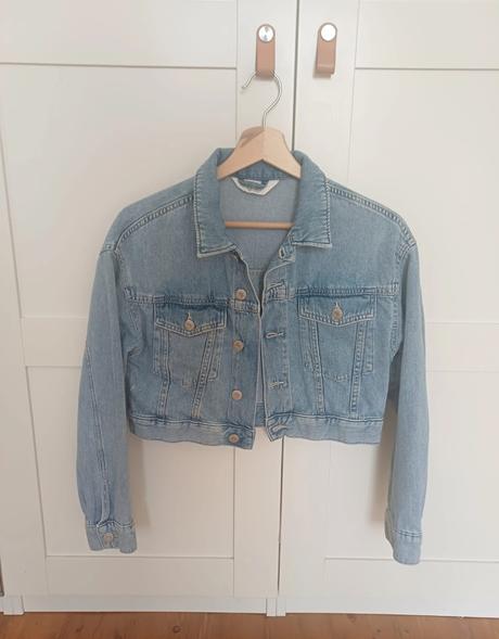 Dívčí džínová bunda, h&m,152