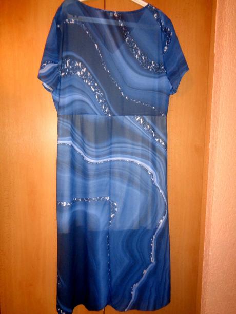 Krásné modré letní šaty, 4xl