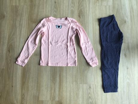 Pyžámko s motýlkem, h&m,122
