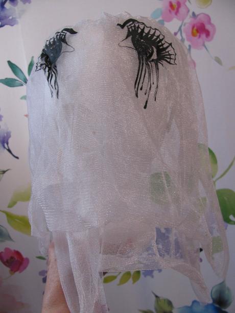 Maškarní kostým-čelenka se závojem halloween,