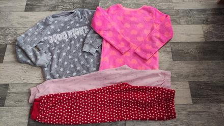 Pyžama teplá fleece dívčí 134/140, primark,134