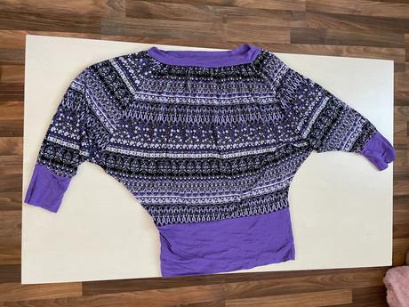 Fialový vzorek top, vel neuvedena nebo 1, nošen s/, s