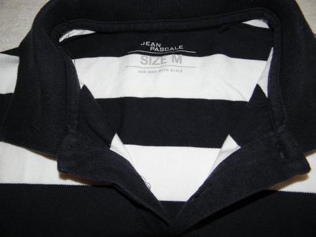 Bílo modré pánské tričko zn. jean pascale vel.m, takko,m