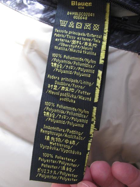 Zimní černá bunda s kapucí blauer.usa, l