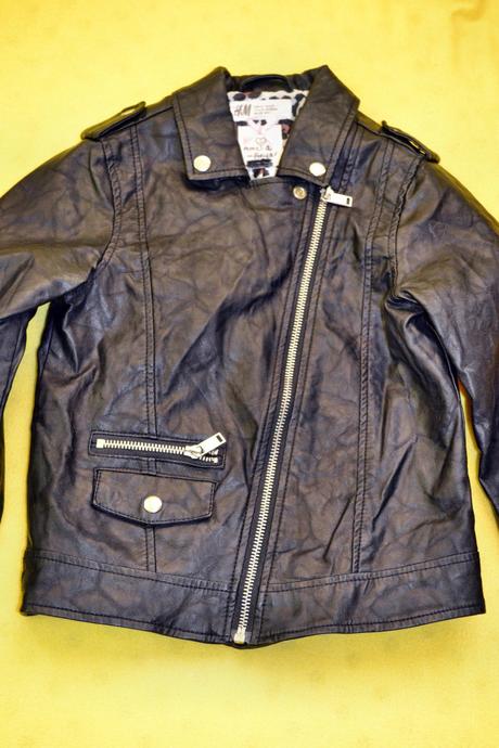 Dívčí kož.bunda h&m v.122, h&m,122