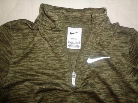 Melírovaná khaki funkční mikina nike 6/7 let, nike,122