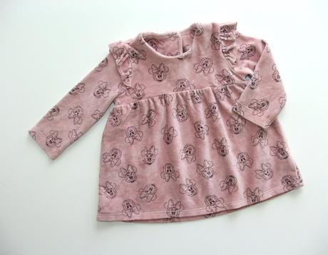 P223 sametkové šaty s minií vel. 74, disney,74